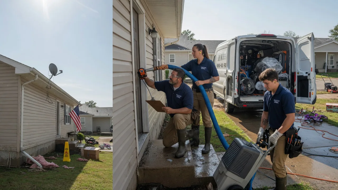 Ceiling Water Damage Restoration in Stuart, OK near me